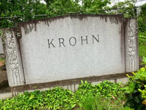 Krohn headstone